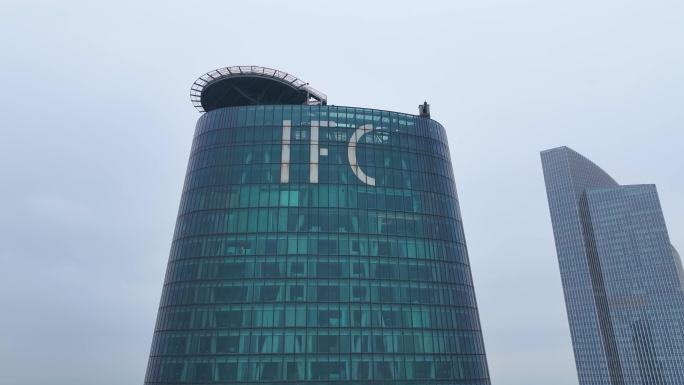 广州花城广场ifc国际金融中心航拍写字楼