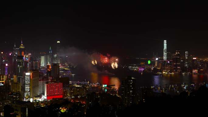 4K香港烟花1