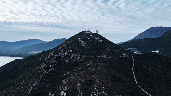 航拍延时深圳天文台网红打卡地