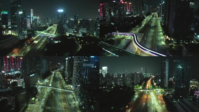 深圳南山区滨海大道夜景素材（4K)