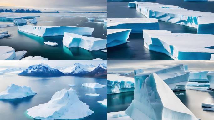 北极冰岛冰川河流