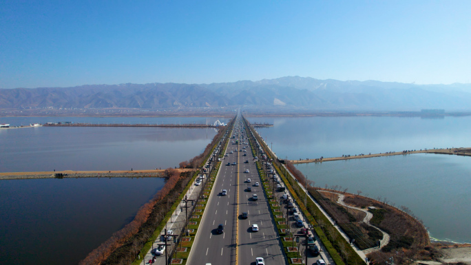 4K运城工业生产及盐湖风景区景观