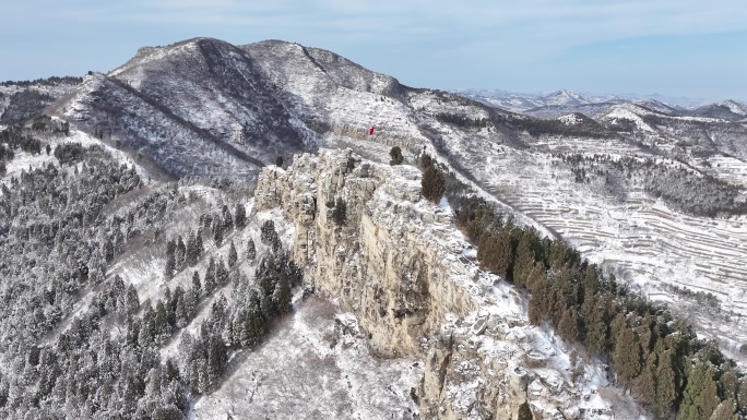 济南彩石劈山雪景