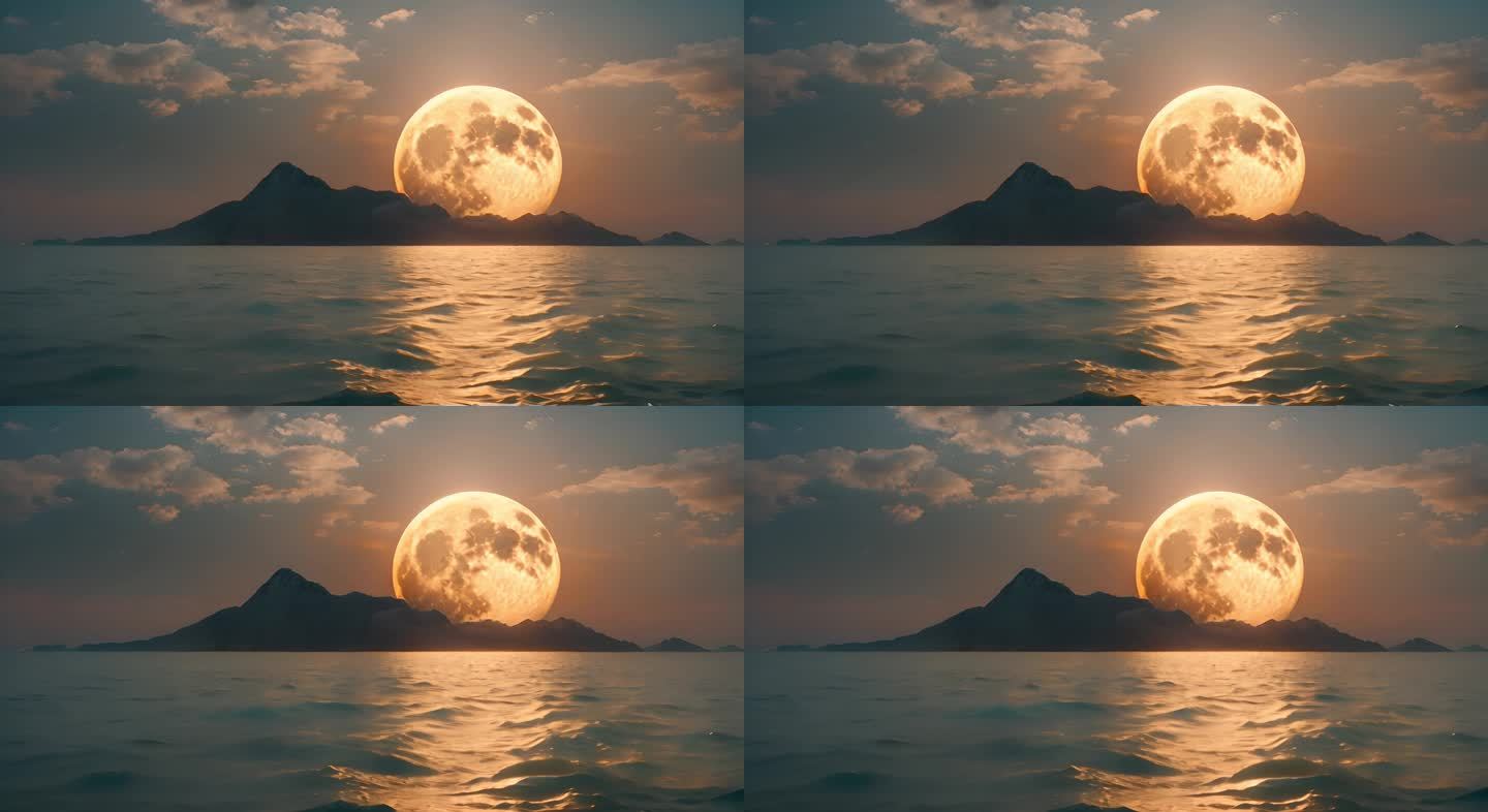 意象型-海面月亮5