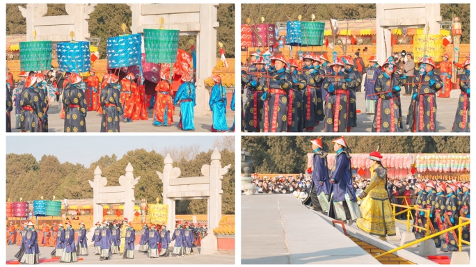 北京地坛庙会仿清祭地仪式