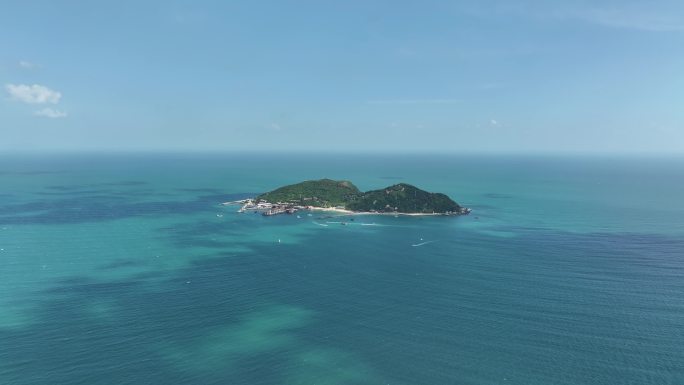 4K航拍海南省陵水县分界洲岛