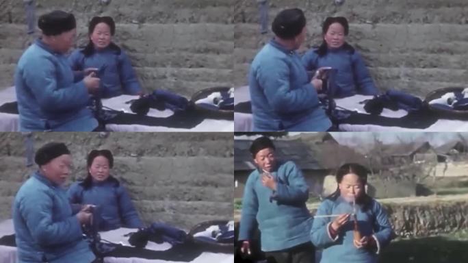 40年代 陕西妇女裁衣
