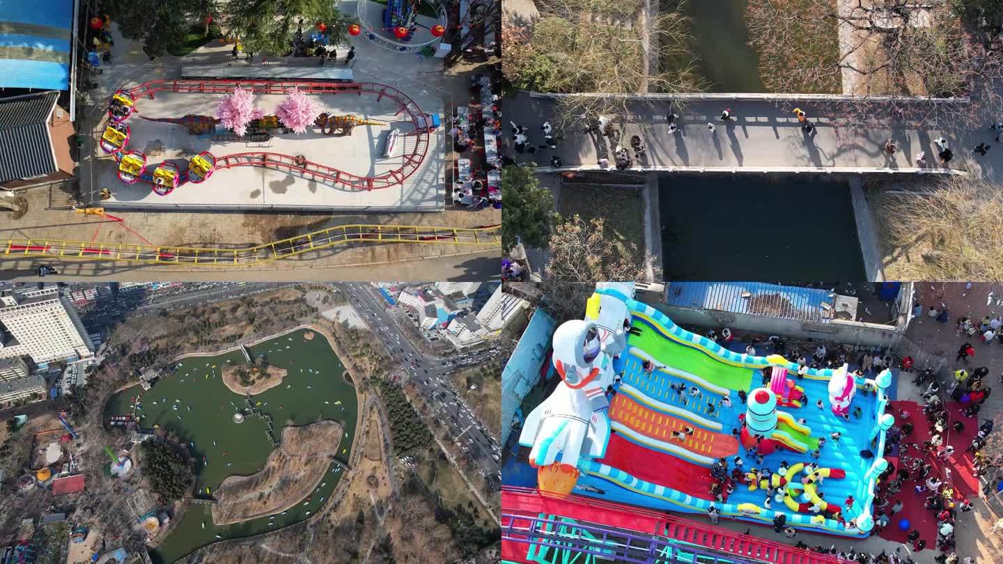 河南新乡人民公园 人流量 公园游乐设施