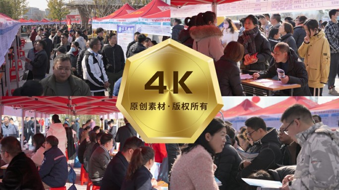 大型招聘会求职春风行动就业找工作人才招聘