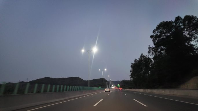 行车记录深圳外环高速往龙岗经过清林出口
