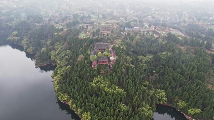 四川南充大深南海南海寺航拍合集