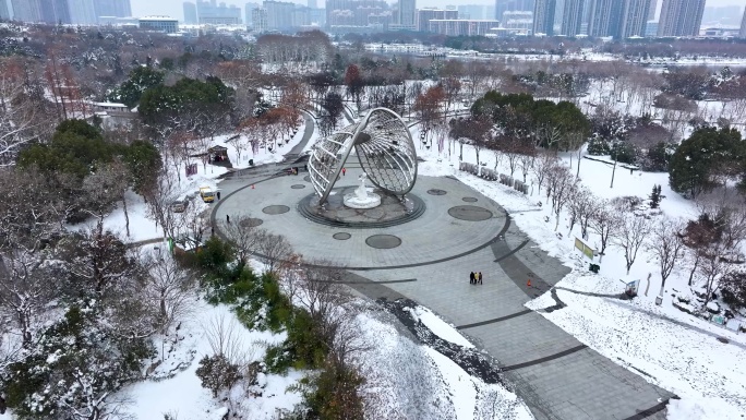 蚌埠雪景4K视频素材