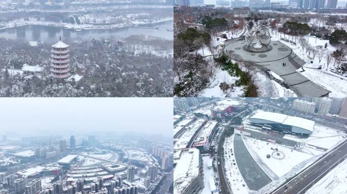 蚌埠雪景4K视频素材