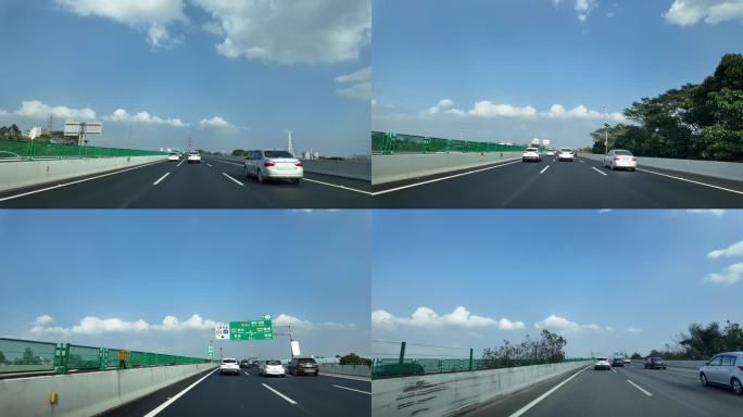行车记录广州绕城高速经过伦教出口