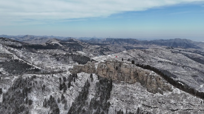 济南彩石劈山雪景