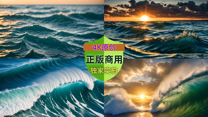 大海洋太平洋巨浪海啸惊涛骇浪