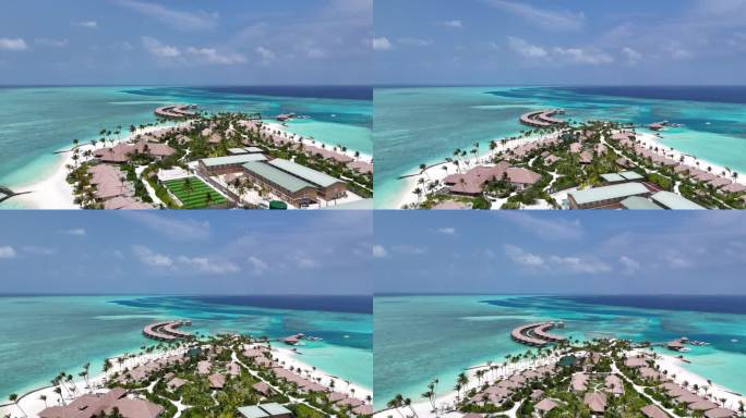 马尔代夫巴塞罗鲸鲨岛4K航拍 片头