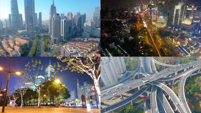 上海城市地标风景延时视频素材
