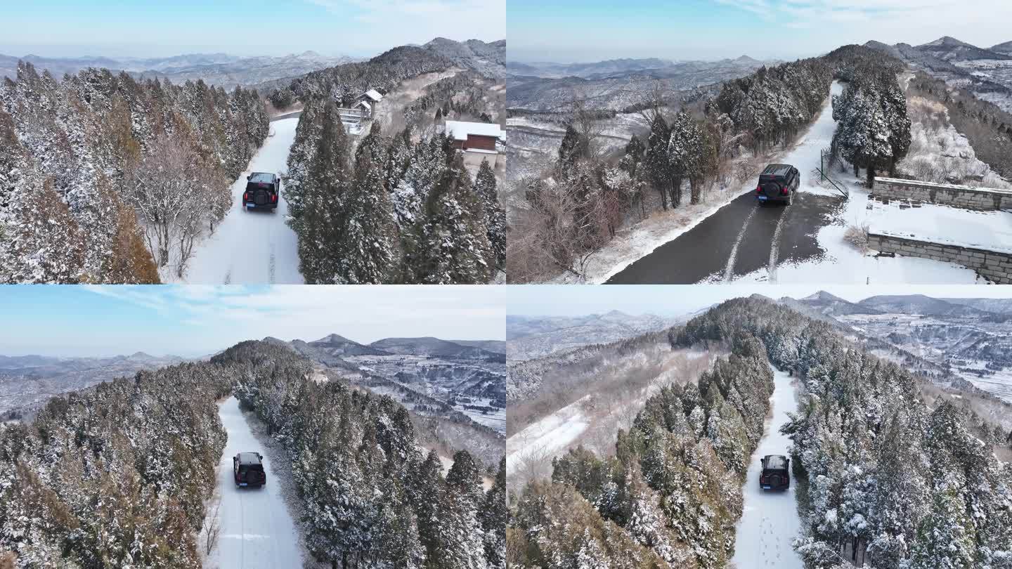 济南拔槊泉村雪景