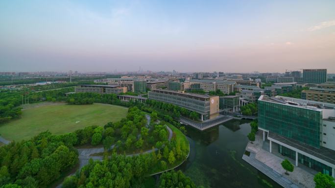 4K 上海科技大学 夜转日 日出 延时