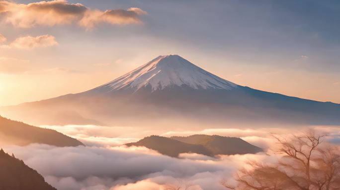 日本富士山风景