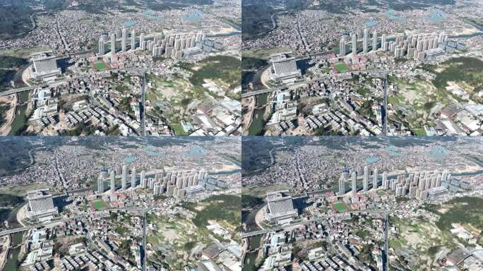 罗东镇源昌银河新城航拍农村建设乡村发展