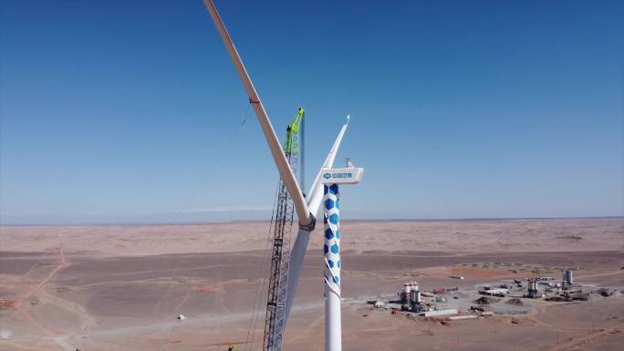 新能源风力发电 风机发电吊装安装4k