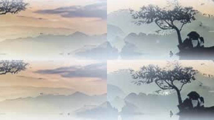 雾气仙境视频素材背景vjshi