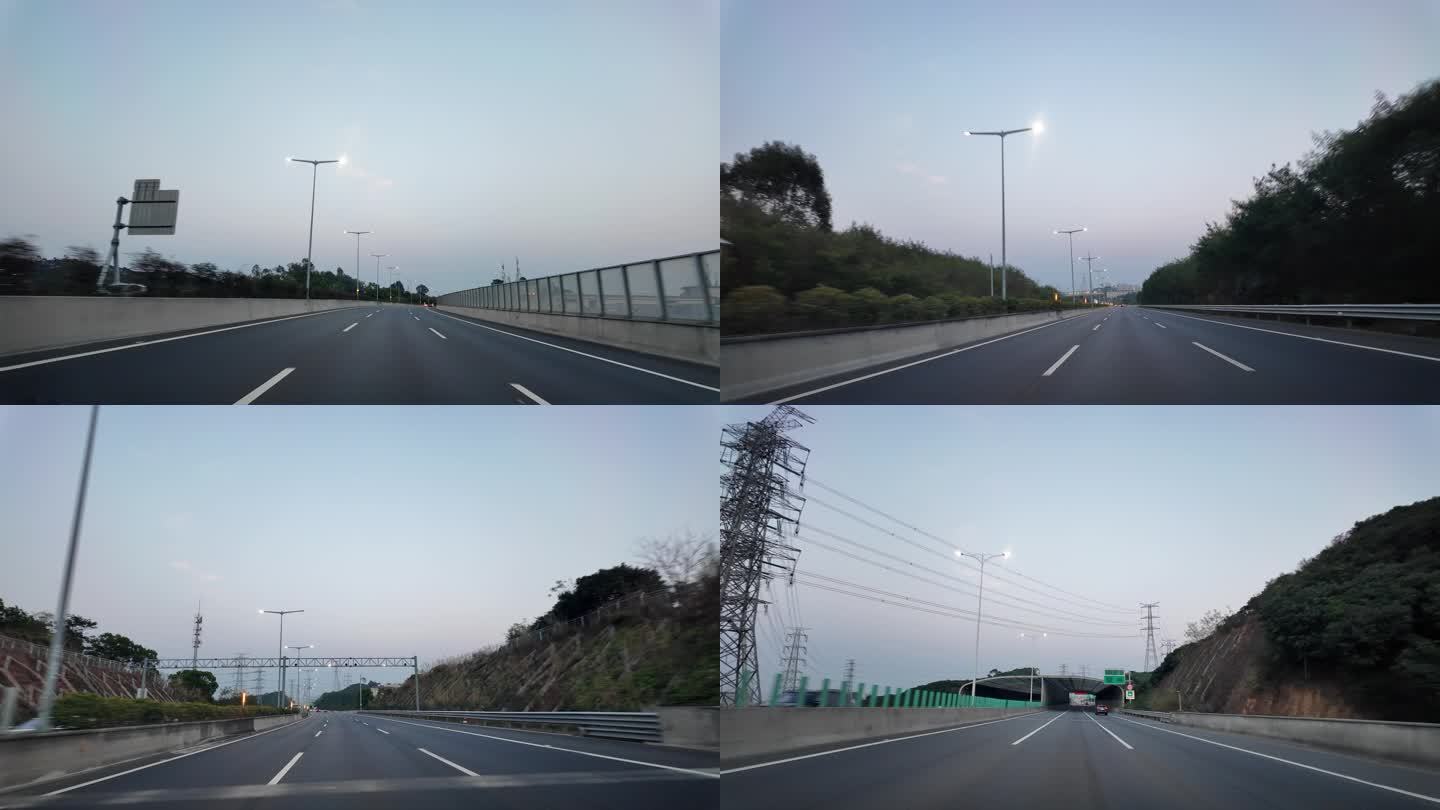 行车记录深圳外环高速往高桥坪山