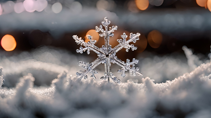 圣诞节冬天雪花