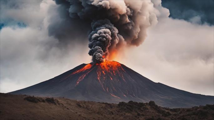 火山爆发自然奇观