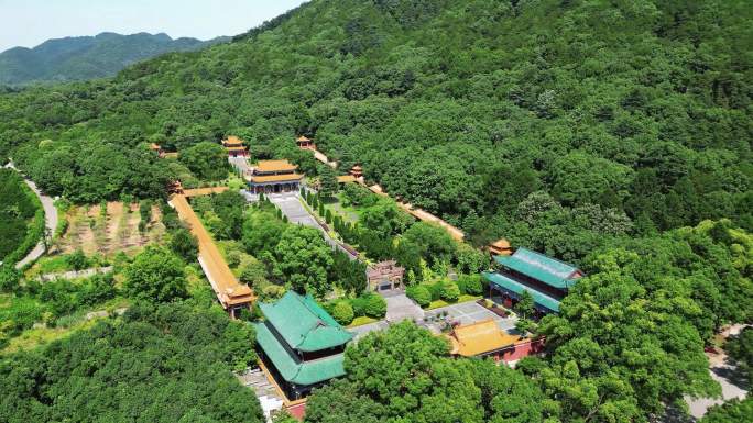 旅游景区湖南常德夹山森林公园闯王陵夹山寺