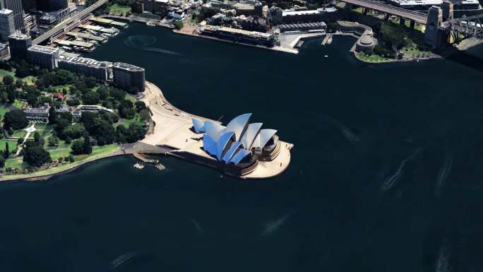 澳大利亚 悉尼 悉尼歌剧院 航拍