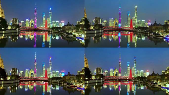 Z0142上海夜景 东方明珠 外滩夜景