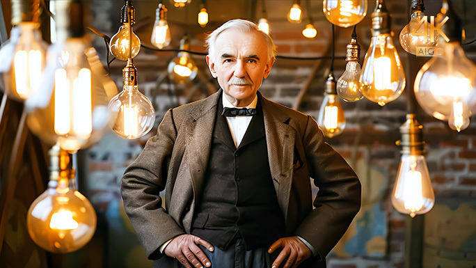 爱迪生 电灯泡革新者，照亮世界的科技先驱