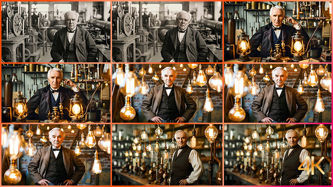 爱迪生 电灯泡革新者，照亮世界的科技先驱