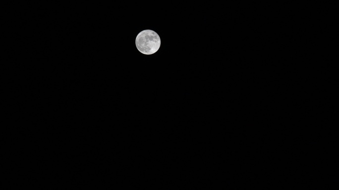 傍晚月亮素材（月亮下的红旗）