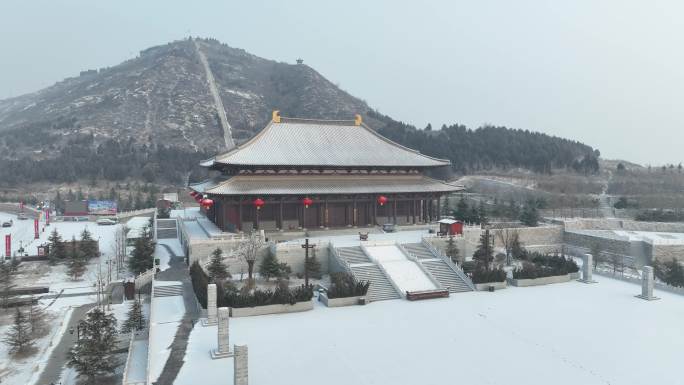 唐县庆都山雪景