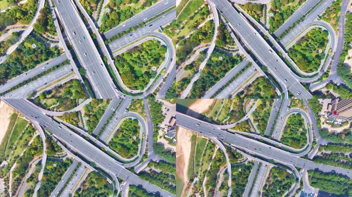 江西南昌大桥立交桥俯拍赣江航拍南昌沿江中