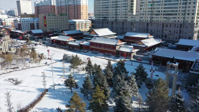 呼伦贝尔冬日雪景