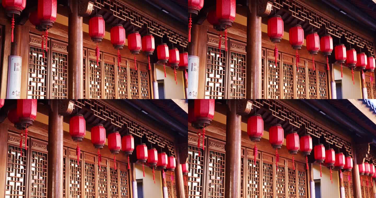 中国风建筑中国灯笼