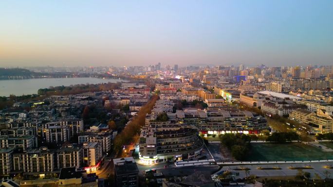 杭州西湖景区夜晚夜景美景视频素材