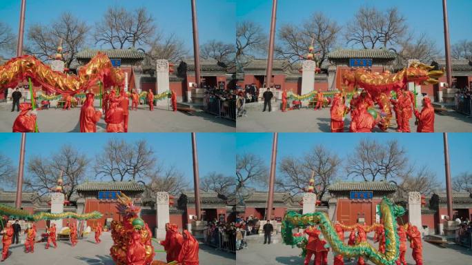 2024北京春节新年龙年东岳庙庙会舞龙2