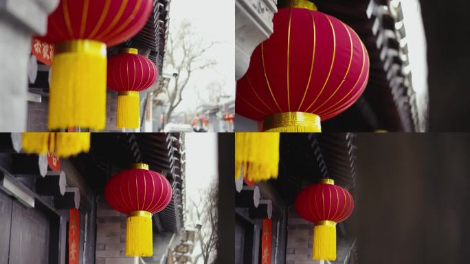 红灯笼  春节灯笼  北京胡同灯笼