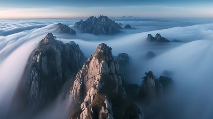 意境山水风景黄山华山