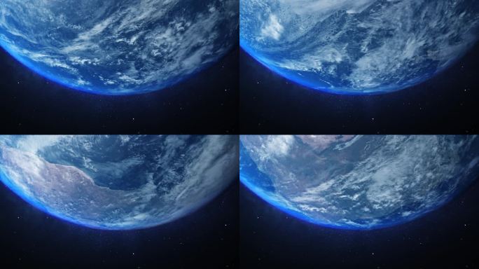 【4K】6分钟无缝自转地球 earth