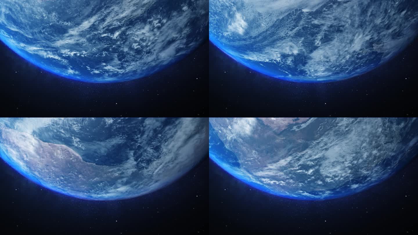 【4K】6分钟无缝自转地球 earth