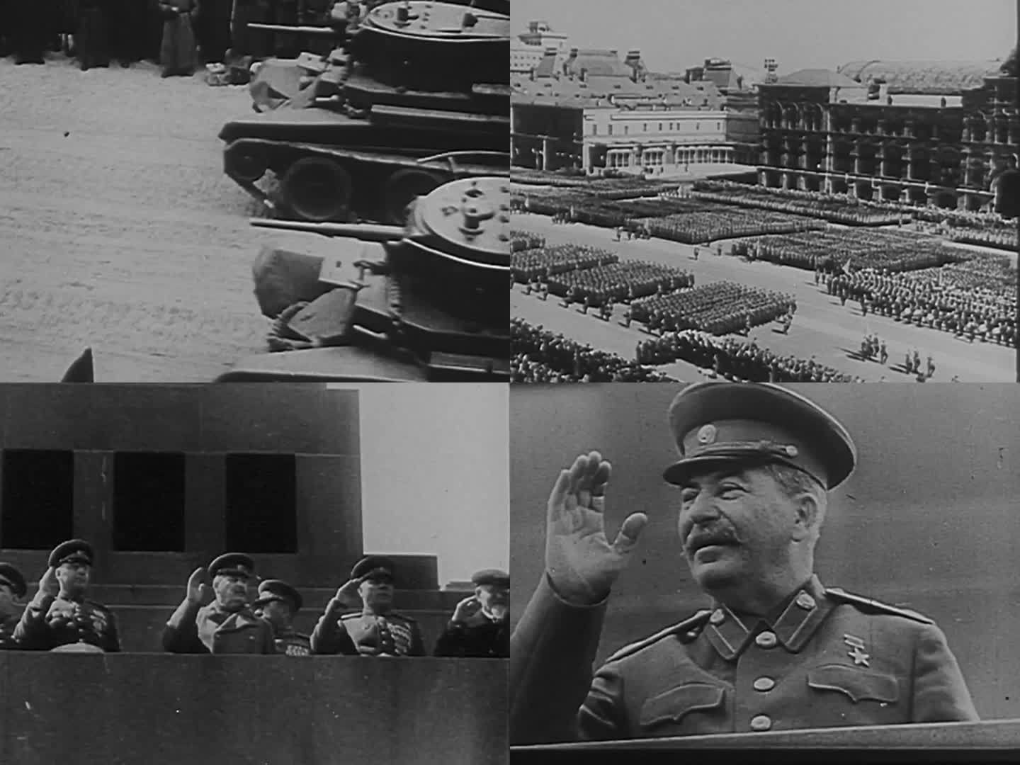 苏联阅兵 斯大林 阅兵仪式 苏联坦克方队