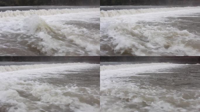 雨后上涨的河水