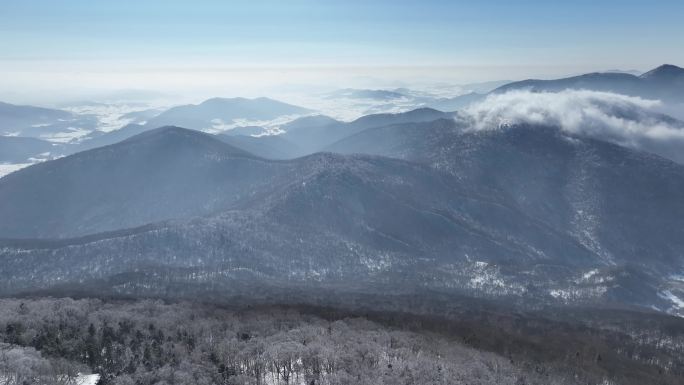 吉林北大湖滑雪场4K航拍